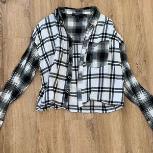 Black and white flannel